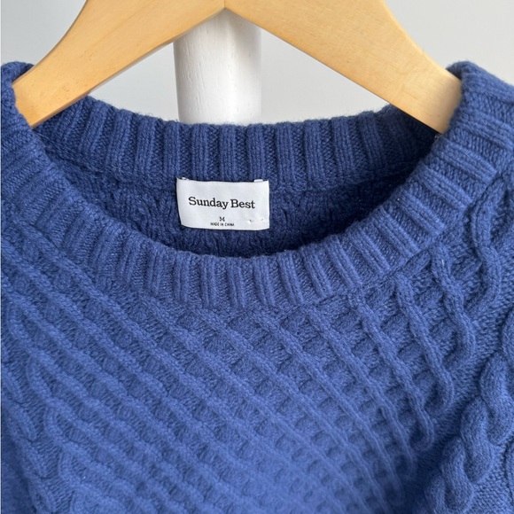 Aritzia Sunday Best Blue Peggy Sweater - Picture 2 of 4